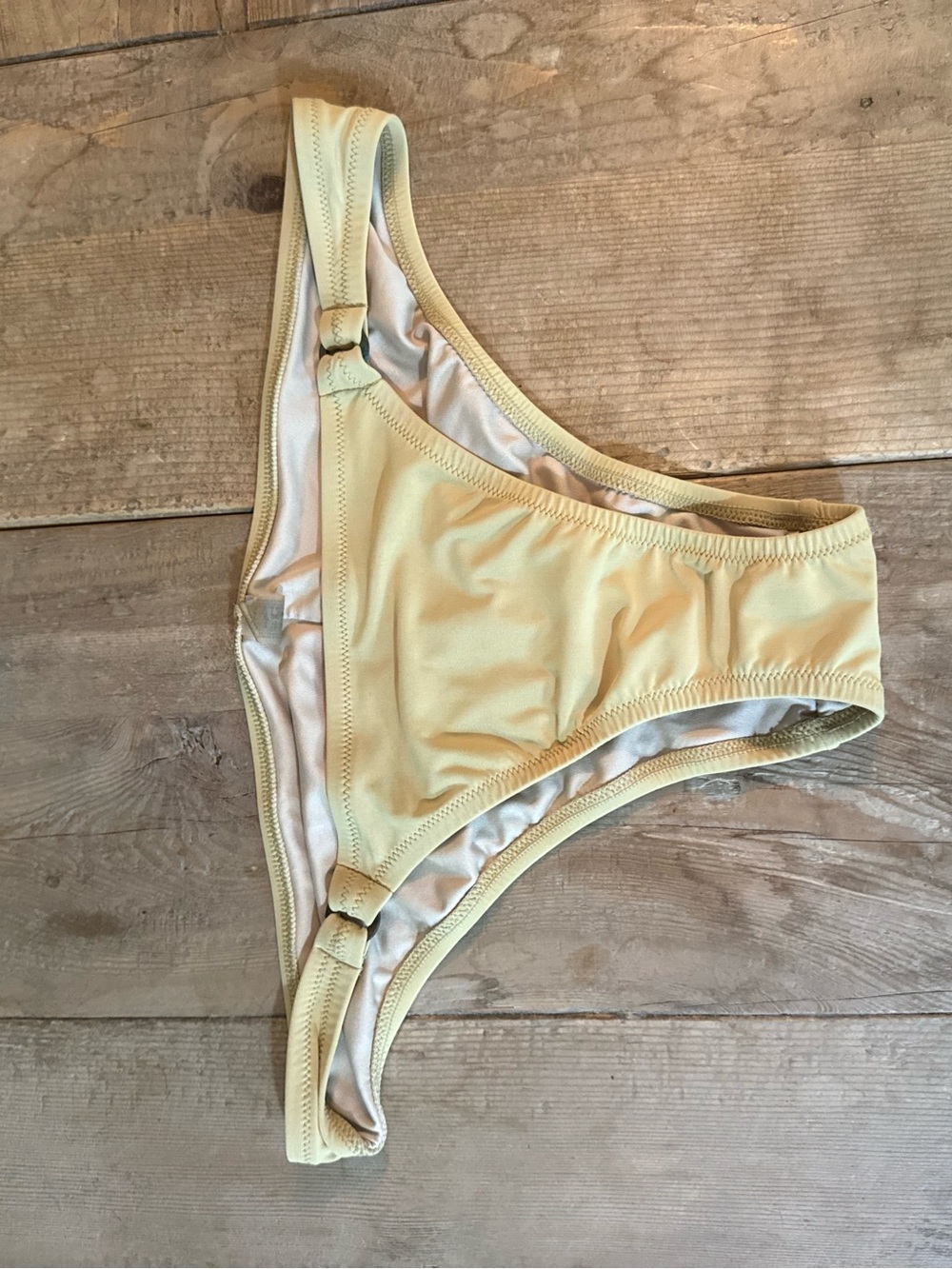 Victoria's Secret Pale Yellow High-Cut Bikini Bottom